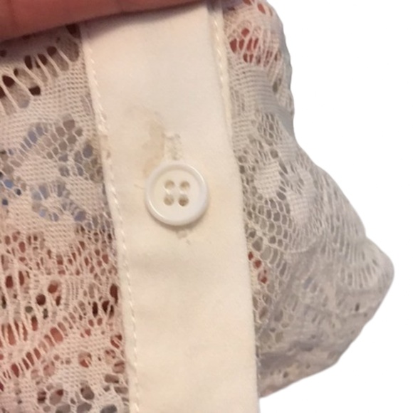 PLEIONE Anthropologie button down sleeveless lace - Picture 5 of 9